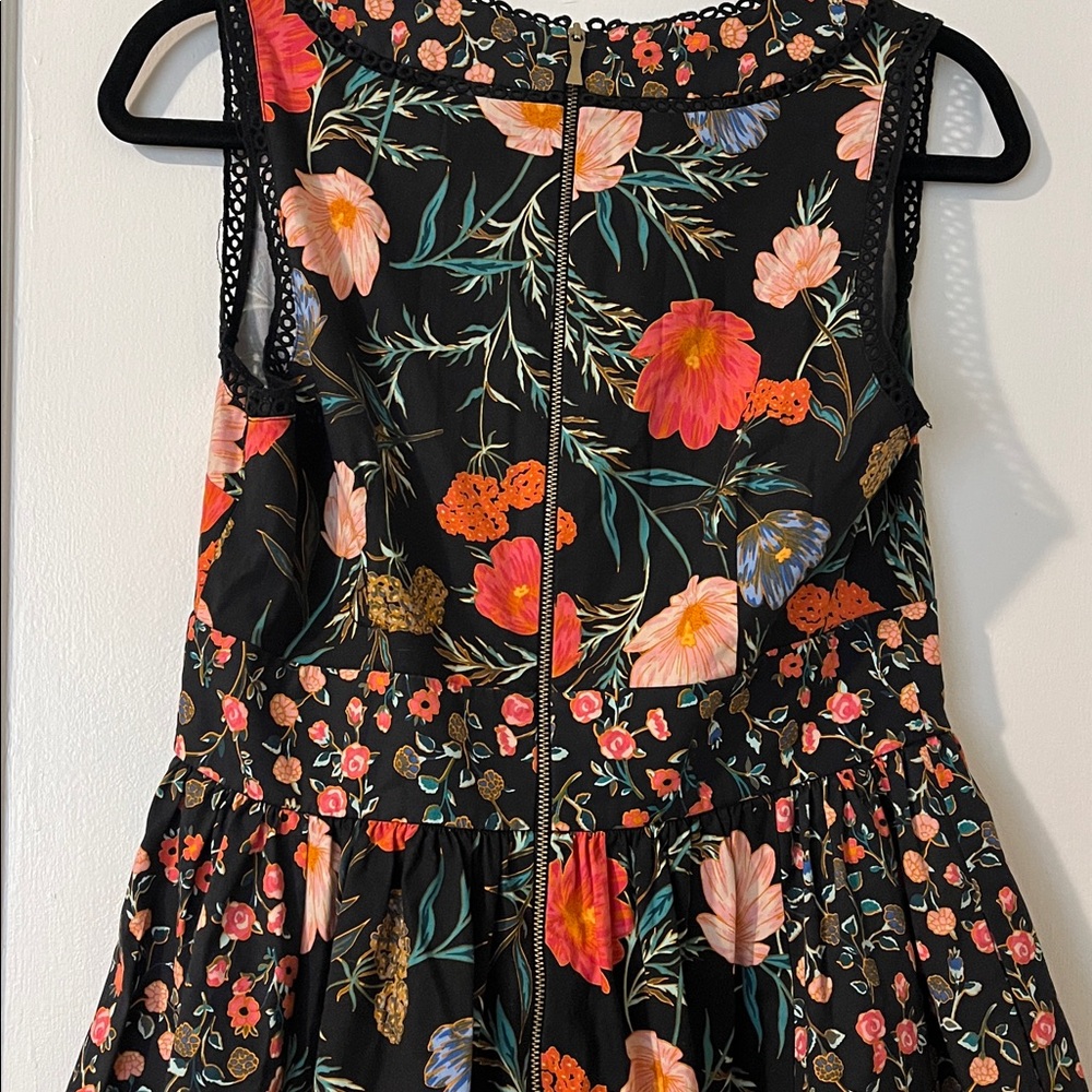 Kate Spade Black Mixed Blossom Fit and Flare Floral Dress - size 8 - Picture 7 of 7